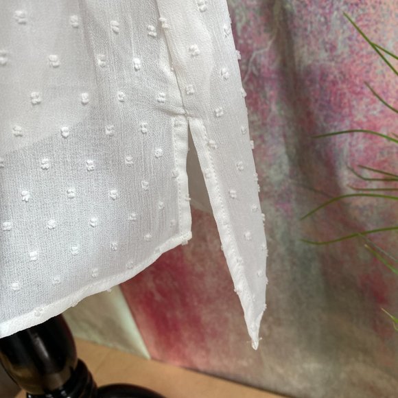 📌Daniel Rainn Chiffon Blouse with Tassel Tie - Picture 6 of 14